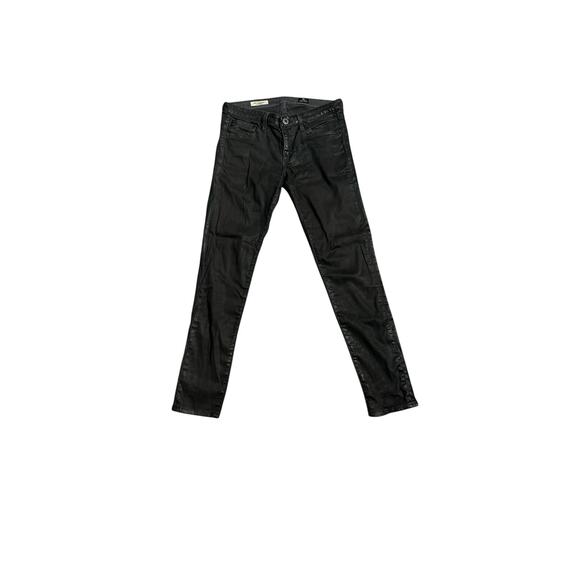 Adriano Goldschmied The Legging Leather Coated Skinny Jeans Size 26 - Picture 1 of 7